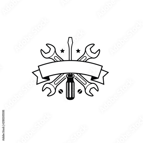 Mechanic Technician Icon – Minimalist Repair Expertise Symbol