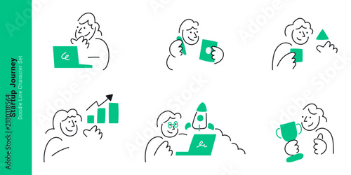 Foto Startup business journey concepts