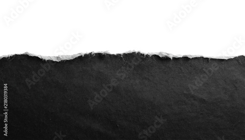 black torn paper texture