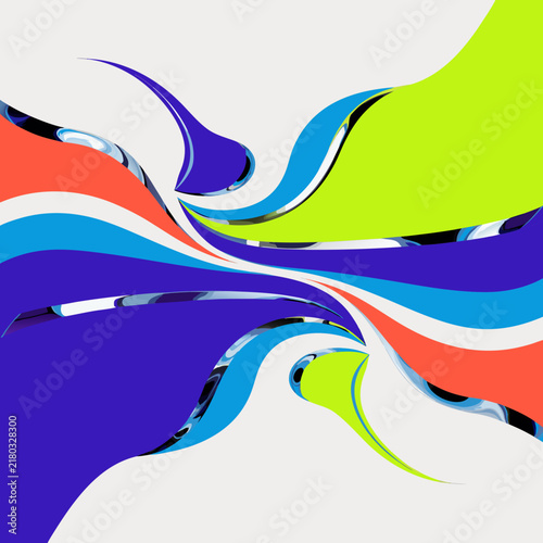 Dynamic Colorful Abstract Flowing Wave Background