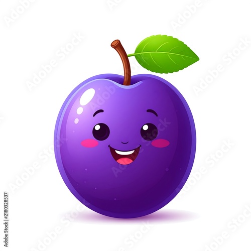 Purple cartoon dragonfly character with green wings isolated.