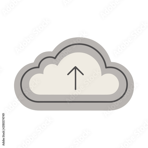 Obraz na płótnie Cloud upload icon