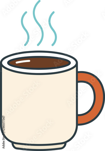 Coffee Mug Graphic for Hot Drink Beverage Icon