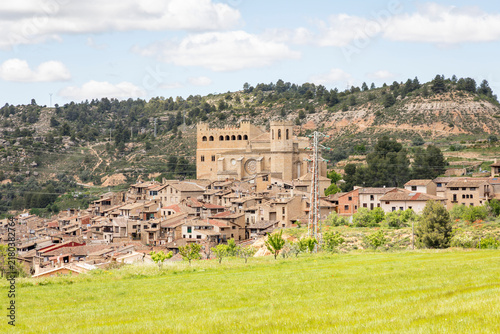 view of Valderrobres, Comarca of Matarrana, province of Teruel, Aragon, Spain