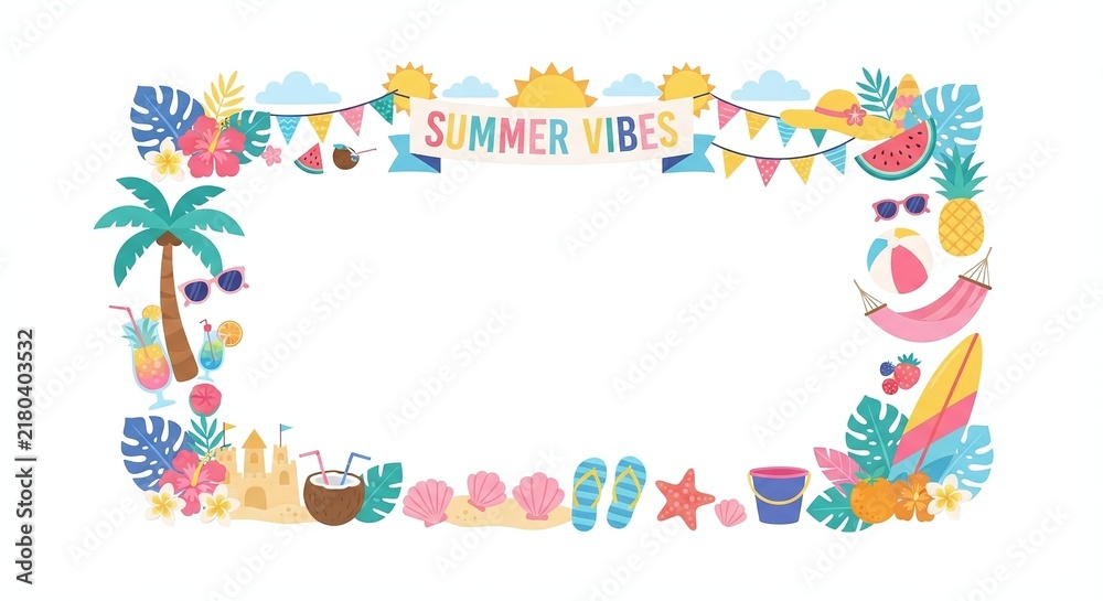 Fototapeta premium isolated white background, border frame design for your works, text frame, image frame