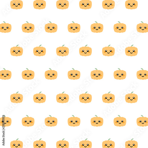 ハロウィンの顔つきパンプキンスクエアパターン⭐︎png