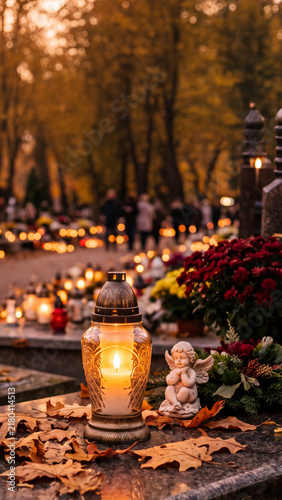 Obraz w ramie Święto zmarłych