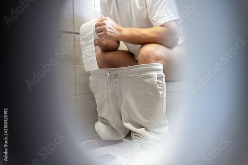 Bild auf Leinwand Painful stomach flu