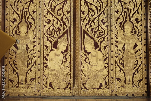 detail of a wooden door