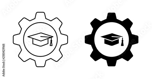 School Management System Icon for Education Administration