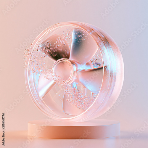 Surreal Product Design Of A Compact Tabletop Fan