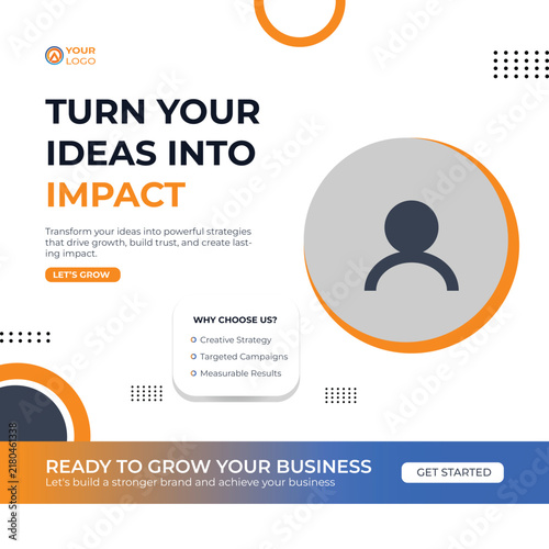 Modern Marketing Agency Social Media Post Template