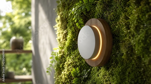 Sustainable Smart Home Technology Integrated with Living Green Moss Wall