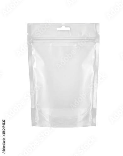 Clear resealable pouch with hang hole for retail display and product packaging