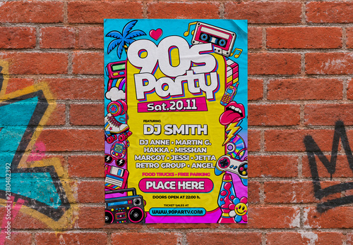 90' s Party Poster