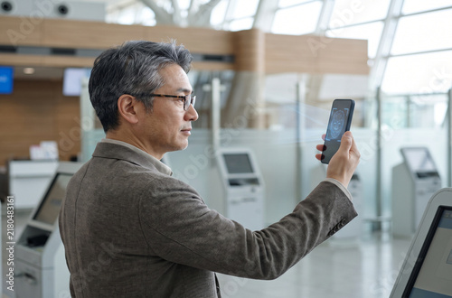 Workplace facial recognition with smartphone