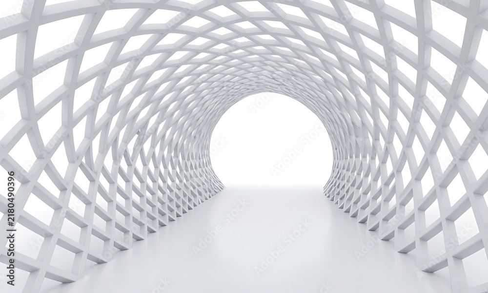 Fototapeta premium abstract 3d tunnel