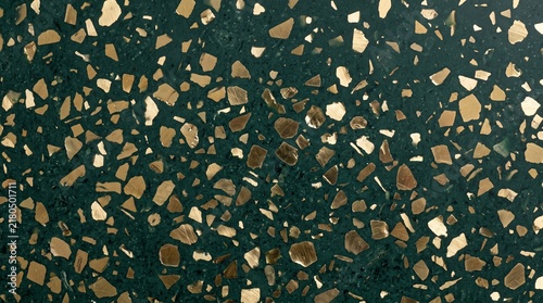 green terrazzo gold flake terrazzo dark green marble terrazzo tile terrazzo slab green gold background terrazzo texture gold aggregate emerald green stone luxury tile pattern