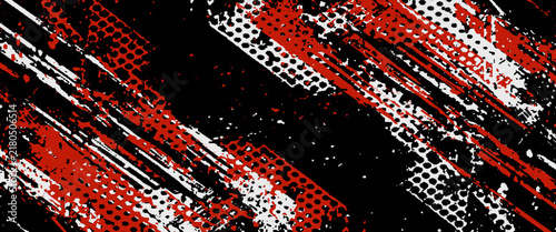 black white and red grunge texture background. eps 10