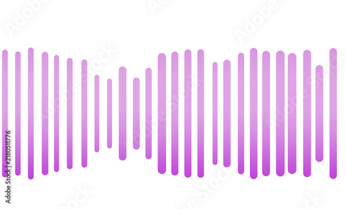 Music Player Sound Bar Icon Vector