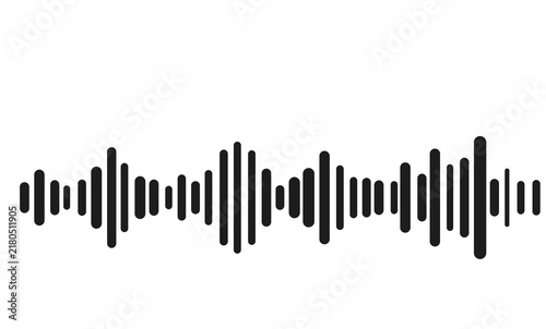 Radio Wave Icon Monochrome Vector Sound Symbol