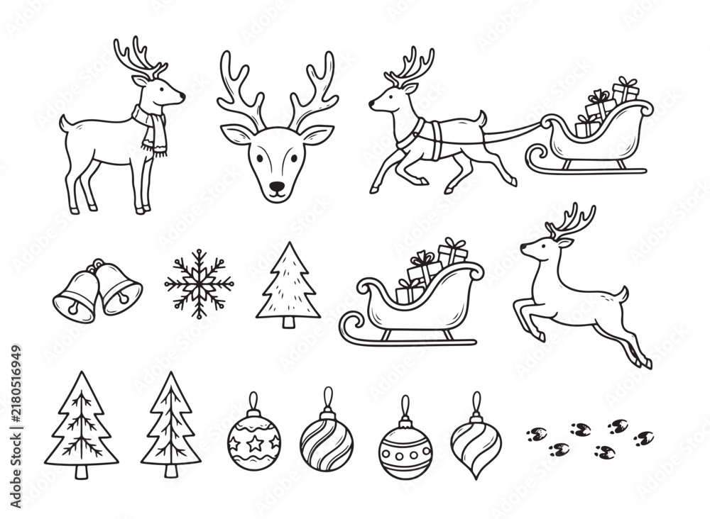 Fototapeta premium Christmas reindeer