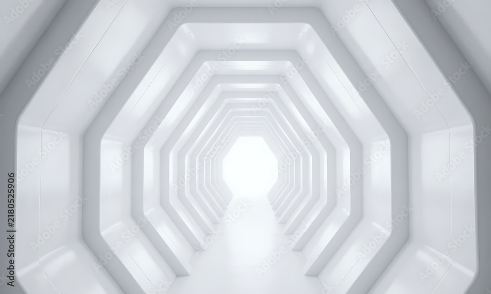 Fototapeta premium abstract 3d tunnel