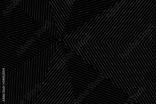 black and white backdrop: multiple concentric stars radiating from golden ratio point