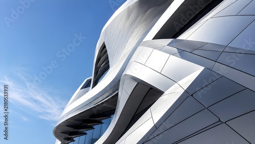 Skyscraper Facade Close-Up
