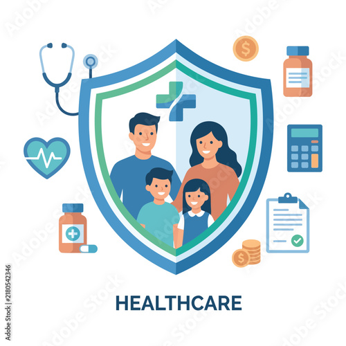 vector illustration of a family icon