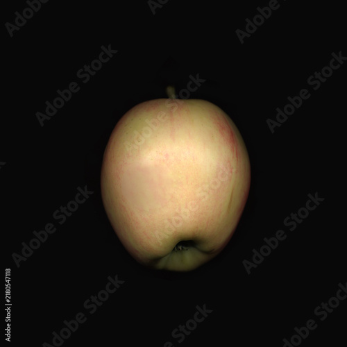 Mella matura su uno sfondo nero