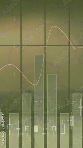 A digital interface with a global connection and communication concept