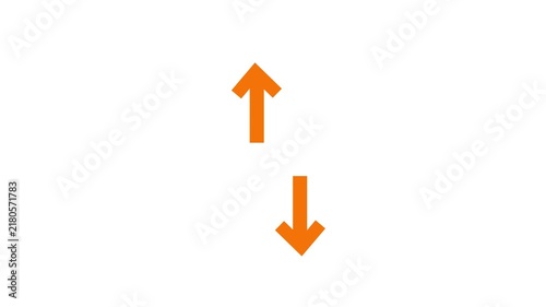 Two Way Direction Arrow Icon for Movement and Navigation
Up and Down Arrow Symbol for Data Transfer and Exchange
Directional Navigation Icon with Upward and Downward Arrows 4k video,
