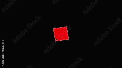 15% Discount Sale Tag Animation Hanging on Black Background Special Offer 15% Discount Sale Tag Motion Graphics HD video,