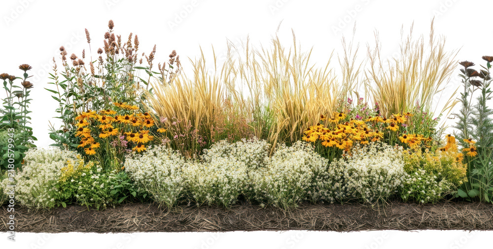 Obraz premium PNG Prairie Grass Garden flowers grasses garden.