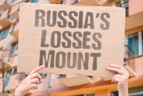 Quadro su tela "Russia's losses mount" Moscow suffers over 1,000 casualties daily