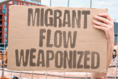 Foto "Migrant flow weaponized" Hostile state uses migration in hybrid warfare