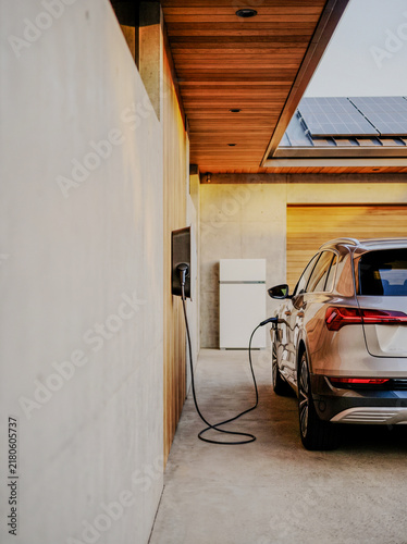 Home garage electric car charging