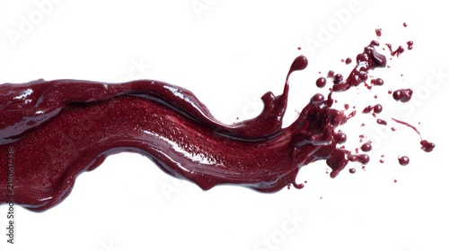Vibrant Red Wine Splatter