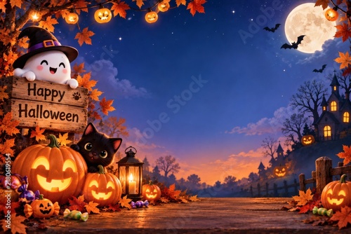 Cute Halloween Background