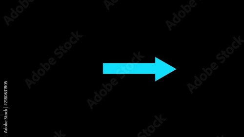 Animated arrow bouncing slide to right 
