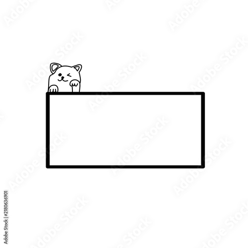 Cute cat frame 