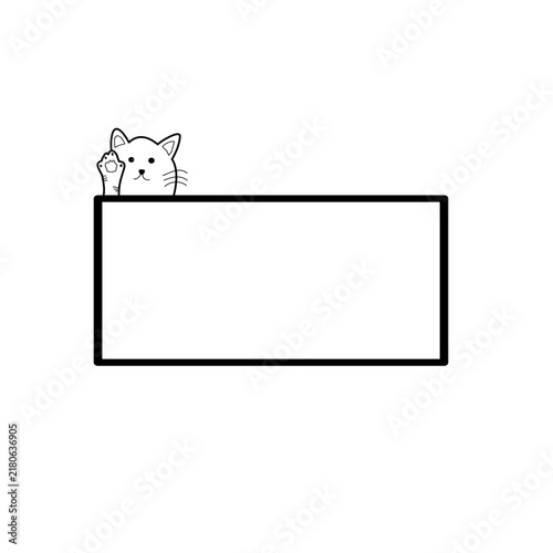 Cute cat frame 
