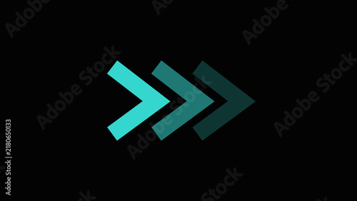 Foto Forward arrows graphic indicates movement progression and direction