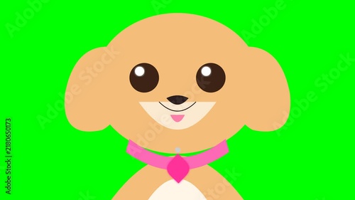 Cute cartoon puppy mascot perfect for pet products, childrens books, stationery, and social media posts. Adorable and eyecatching design.