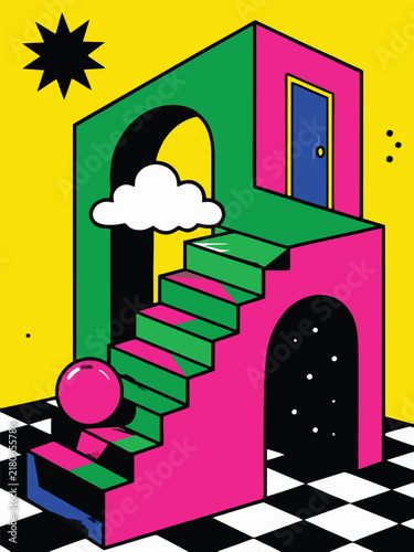 14 Colorful surreal cartoon illustrations with quirky characters
