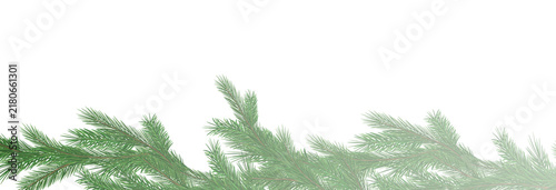Canvastavla Garland of spruce branches