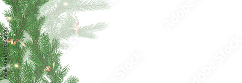 Canvastavla Garland of spruce branches