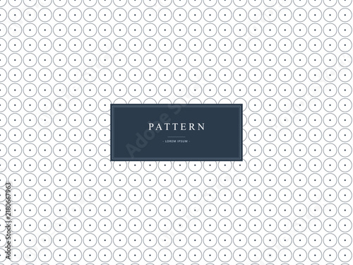 Minimalist geometric circle pattern background with thin lines and dots