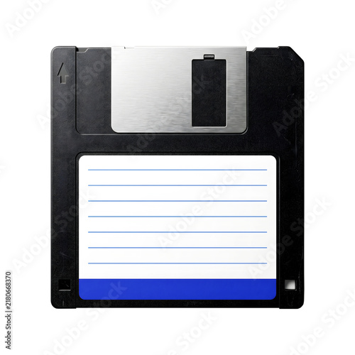 Plakat a floppy disk on transparent background